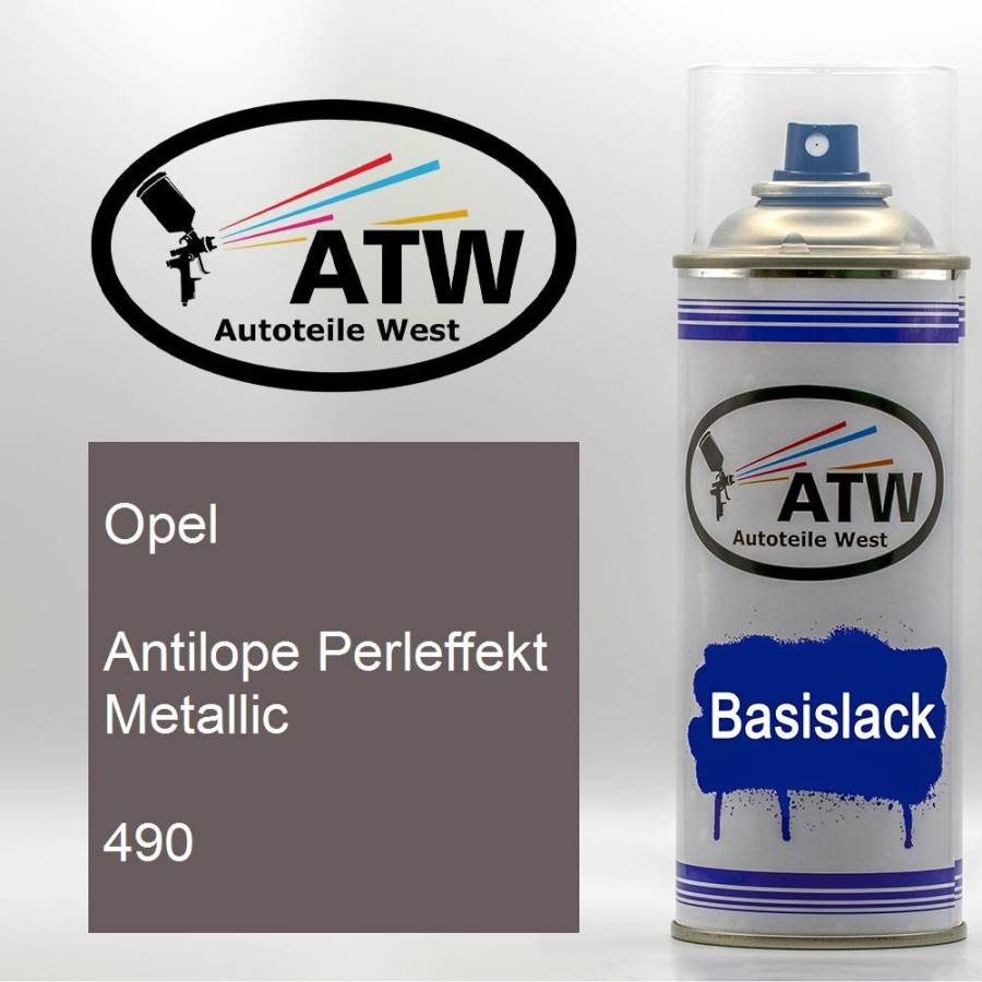 Opel, Antilope Perleffekt Metallic, 490: 400ml Sprühdose, von ATW Autoteile West.